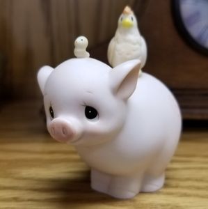 Collectible: Precious Moments Pig & Chicken 1983